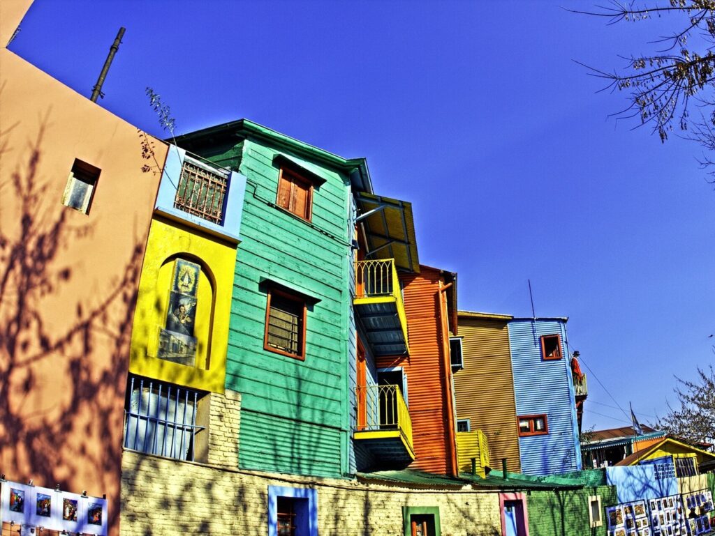 Roteiro Buenos Aires 4 dias: casas coloridas do Caminito, no bairro de La Boca