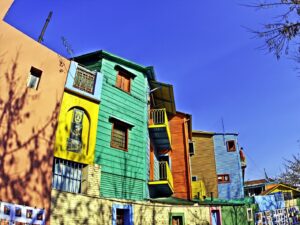 Roteiro Buenos Aires 4 dias: casas coloridas do Caminito, no bairro de La Boca